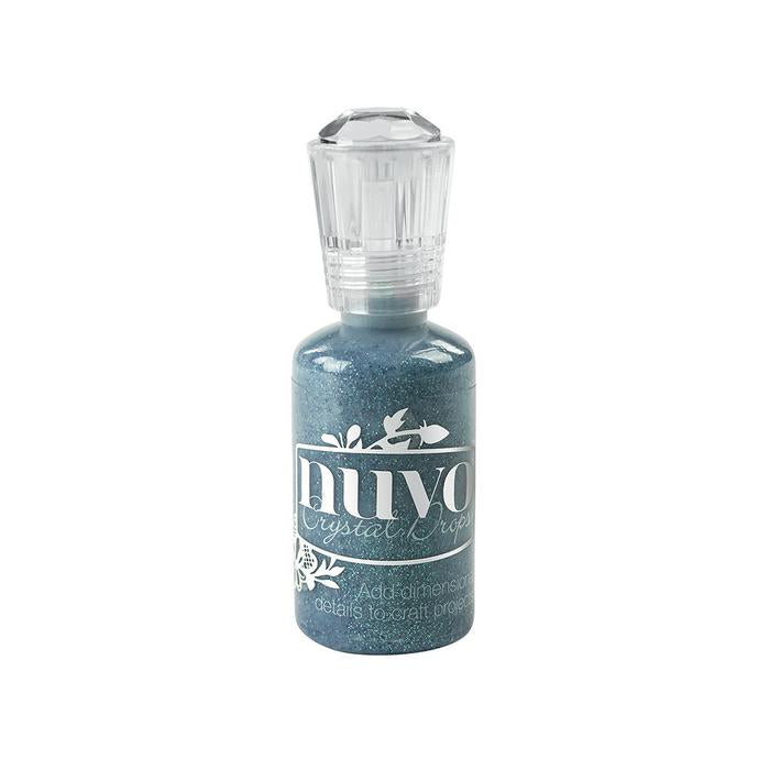 Nuvo Glitter Drops DAZZLING BLUE Glitter Glue 1oz Scrapbooksrus 