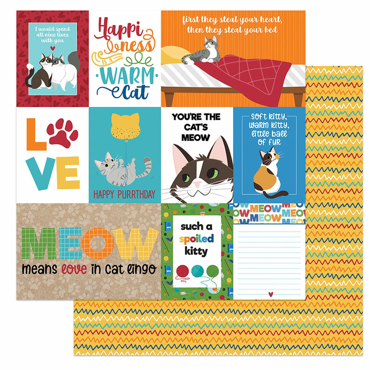 Photoplay CAT LOVER 12X12 Paper Collection Pack Scrapbooksrus 