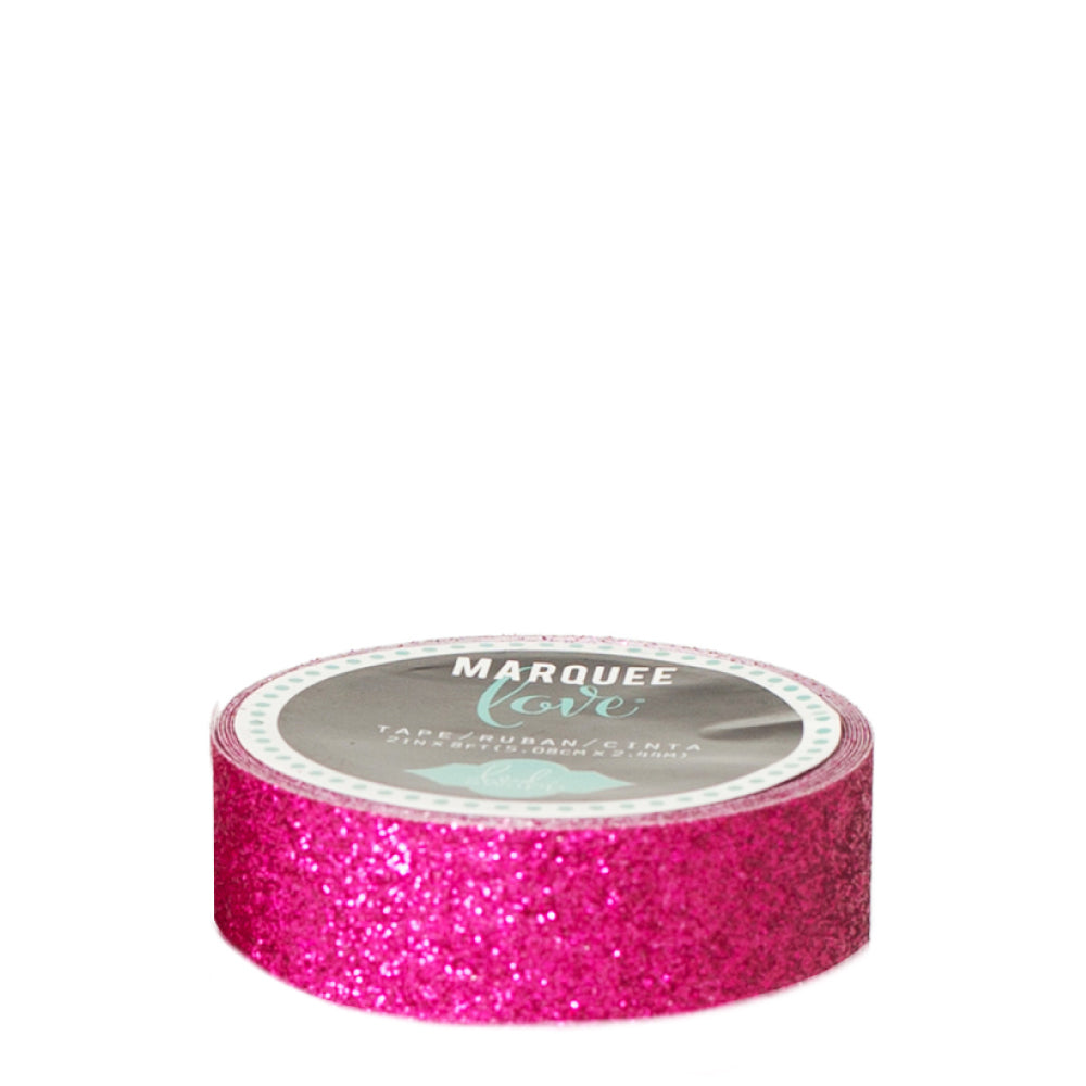 Heidi Swapp MARQUEE LOVE Pink Glitter Washi Tape 9ft