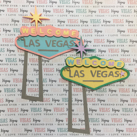 Las Vegas Sign - Die Cut - Want2Scrap
