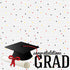 GRADUATION CONFETTI 12"X12" Scrapbook Customs Paper Scrapbooksrus 