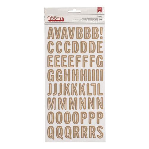 American Crafts Thickers MAGGIE Printed Chipboard Letter Stickers Scrapbooksrus 