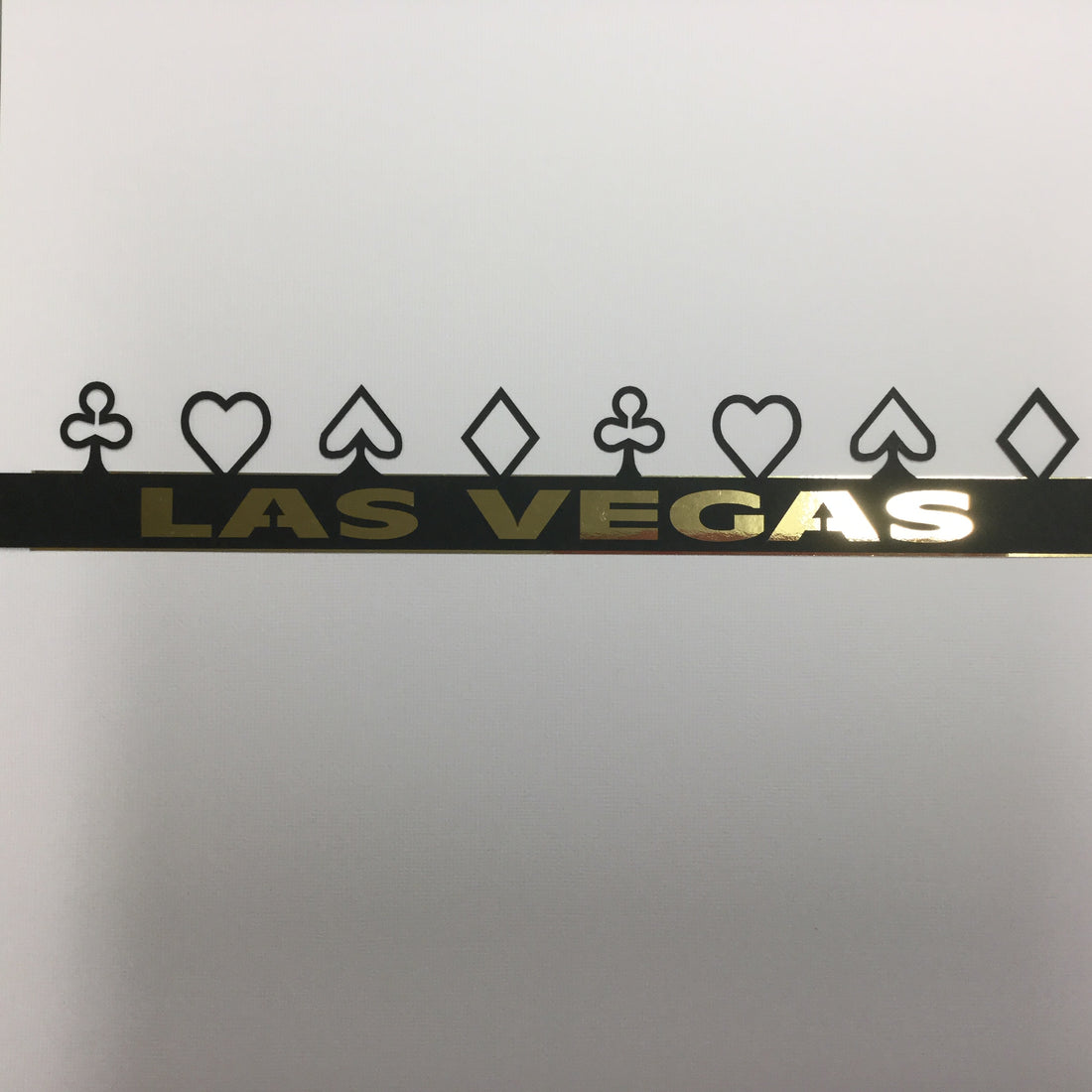 LAS VEGAS Page Border Black & Gold Scrapbooksrus
