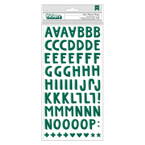 American Crafts Thickers CREEK Foam Letter Stickers Scrapbooksrus 