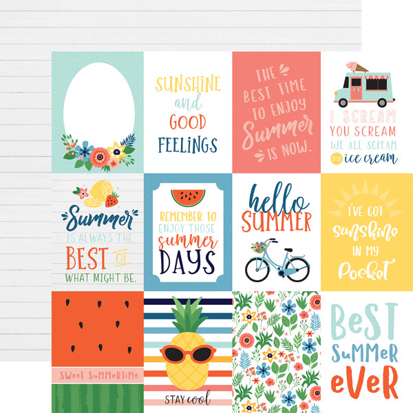 Echo Park  12"x12" SUMMERTIME 13pc COLLECTION KIT Scrapbooksrus