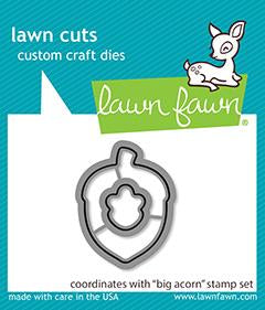Lawn Cuts BIG ACORN Custom Craft Dies 2pc Scrapbooksrus 