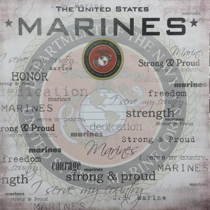 US MARINES 12x12” Scrapbook Kit Scrapbooksrus 