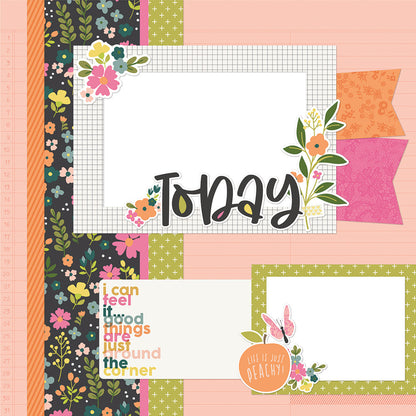 Simple Stories GOOD STUFF Decorative Brads &amp; Chipboard Pieces 27pc Scrapbooksrus 