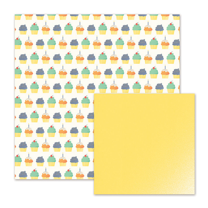 WeRM CAKES AND CANDLES 12&quot;X12&quot; Scrapbook Paper