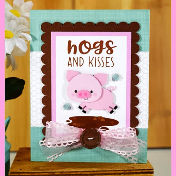 Doodlebug Doodle-Pops PIGGY 3D Sticker 1pc Scrapbooksrus 