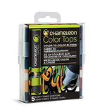 Chameleon Color Tops EARTH TONES Alcohol Markers Pens 5pc Scrapbooksrus 