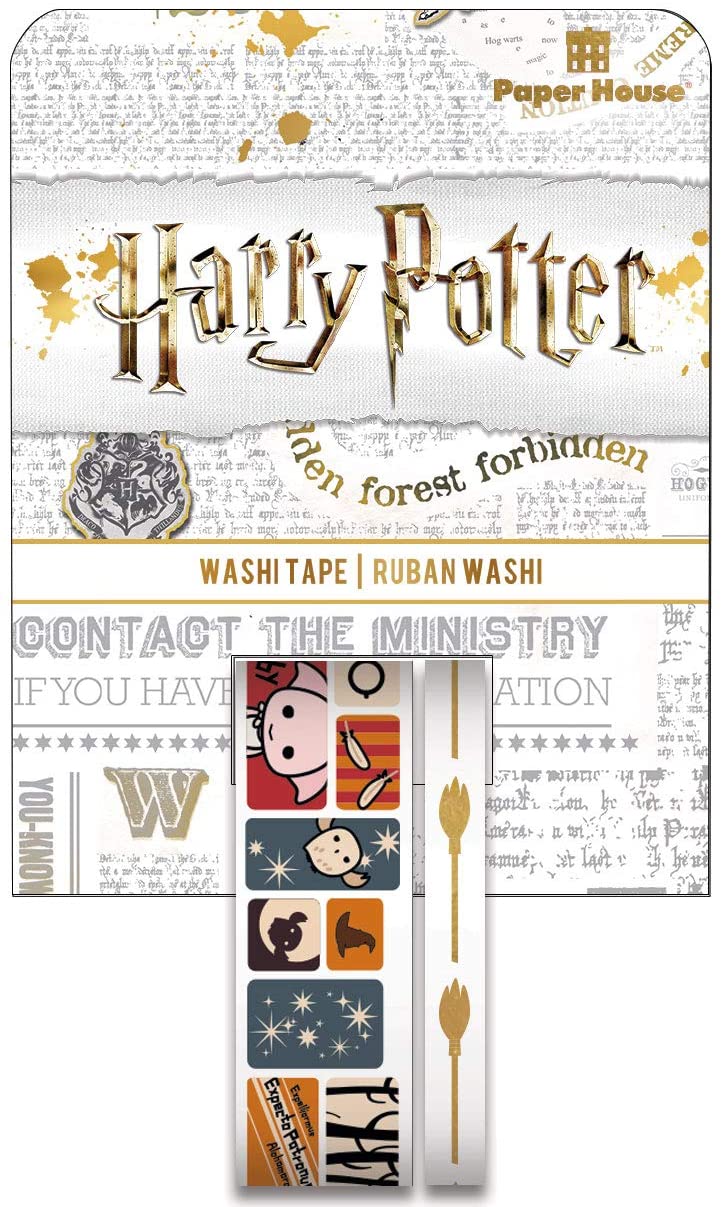 Paper House Wizarding World HARRY POTTER Washi Tape 2 Rolls Scrapbooksrus 