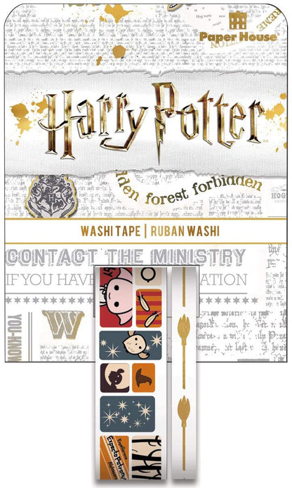 Paper House Wizarding World HARRY POTTER Washi Tape 2 Rolls Scrapbooksrus 