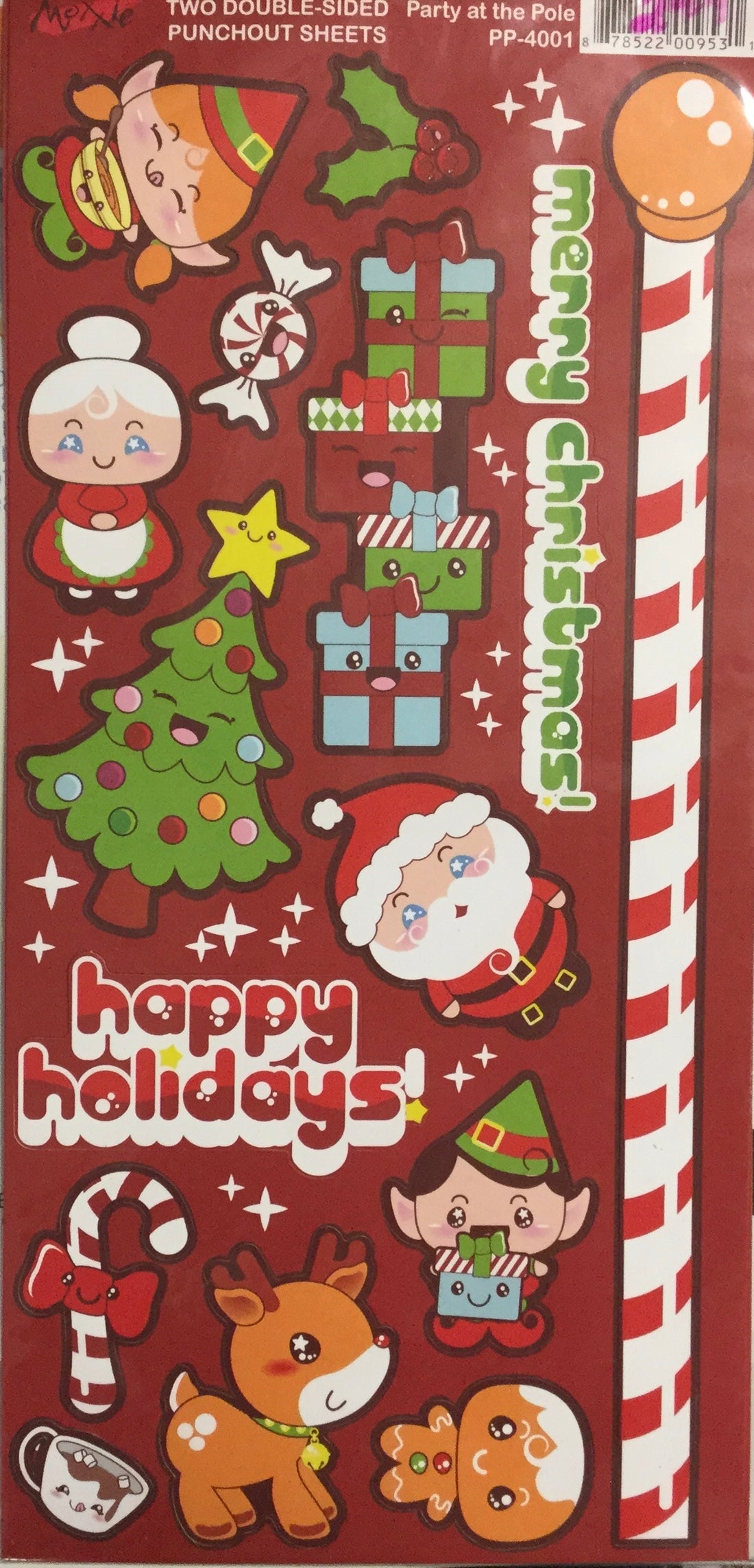 Moxxie PARTY AT THE POLE Double-Sided Punchout Sheets Scrapbooksrus