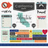 CALIFORNIA ADVENTURE STICKERS 12"X12" Custom Travel Paper 29 pc Scrapbooksrus 