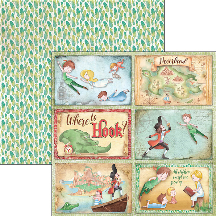 Ciao Bella NEVERLAND Paper Pad 12 Sheets Scrapbooksrus 