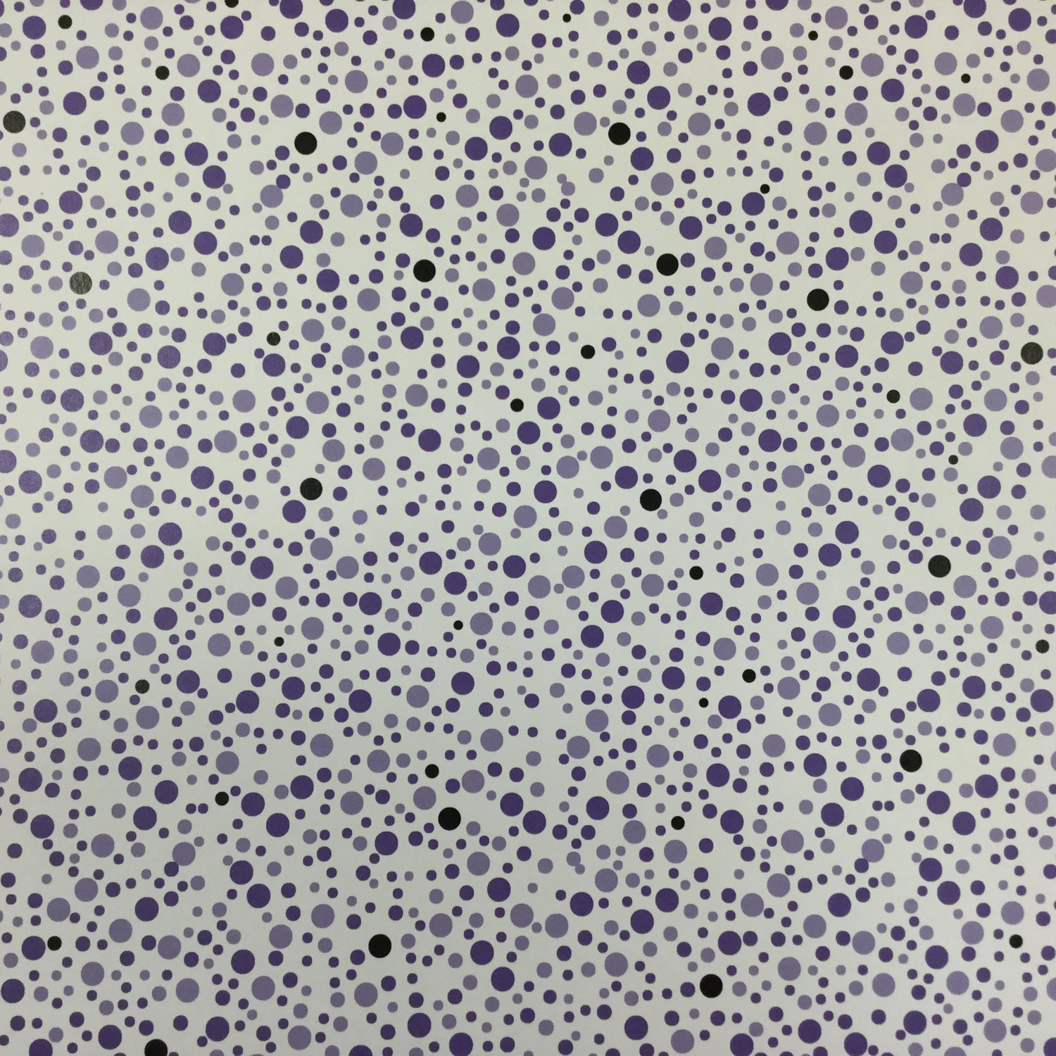 Scrapbook Customs Retro Dots PURPLE &amp; BLACK 12X12 Scrapbook Paper Scrapbooksrus 