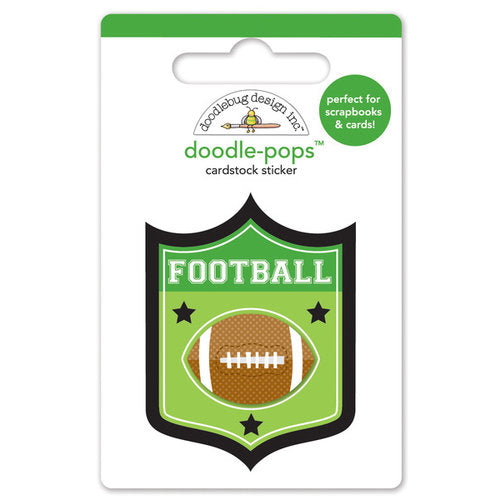 Doodlebug Doodle-Pops TOUCHDOWN Mini DoodlePops 3D Stickers Scrapbooksrus 