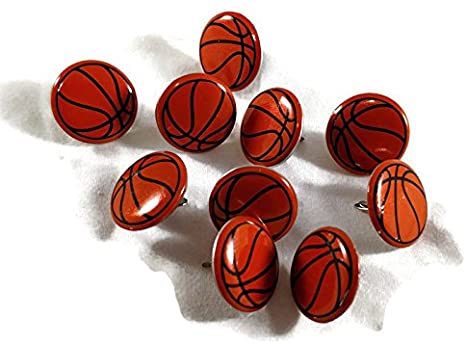 Creative Impressions Paper Fasteners BASKETBALL BRADS 25pc Scrapbooksrus 