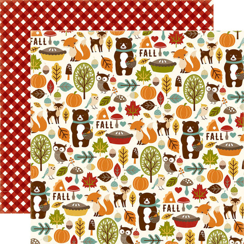 Echo Park Fall Is In The Air FALL FRIENDS 12x12 Cardstock Paper Scrapbooksrus 