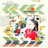 Simple Stories School Rocks! READY SET LEARN 12x12 Scrapbook Paper Scrapbooksrus 