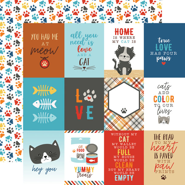 Echo Park 12&quot;x12&quot; I LOVE MY CAT 13pc COLLECTION KIT Scrapbooksrus 