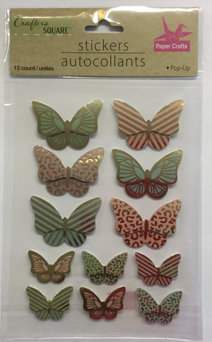 Crafter's Square FOIL BUTTERFLY Paper Craft Stickers – Scrapbooksrus