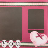 Premade Pages ME & YOU 12"X12" (2) Scrapbook Pages Scrapbooksrus 