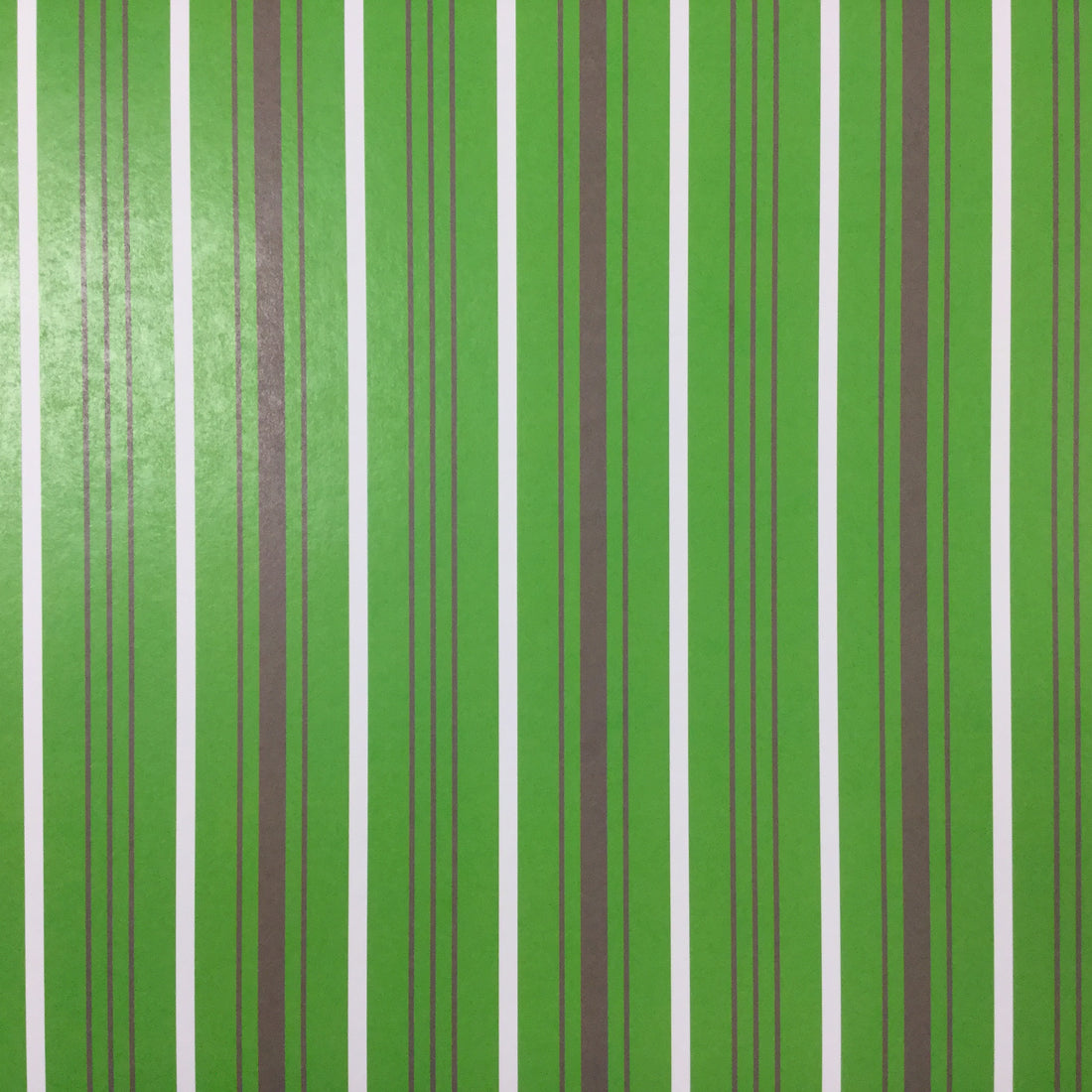 Scrapbook Customs Candy Cane Stripe GREEN & BROWN 12X12 Scrapbook Paper Scrapbooksrus