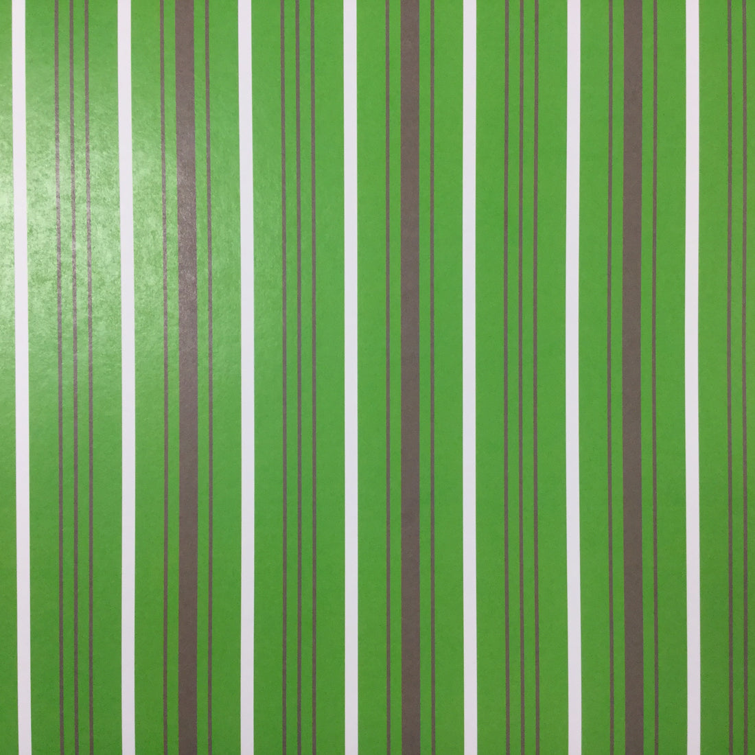 Scrapbook Customs Candy Cane Stripe GREEN &amp; BROWN 12X12 Scrapbook Paper Scrapbooksrus 