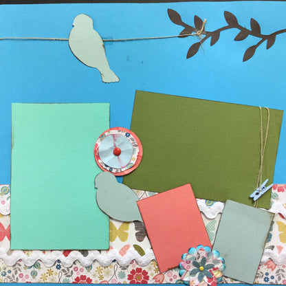 Premade Pages SPRING IS IN THE AIR (2) 12X12 Scrapbook Pages Scrapbooksrus 