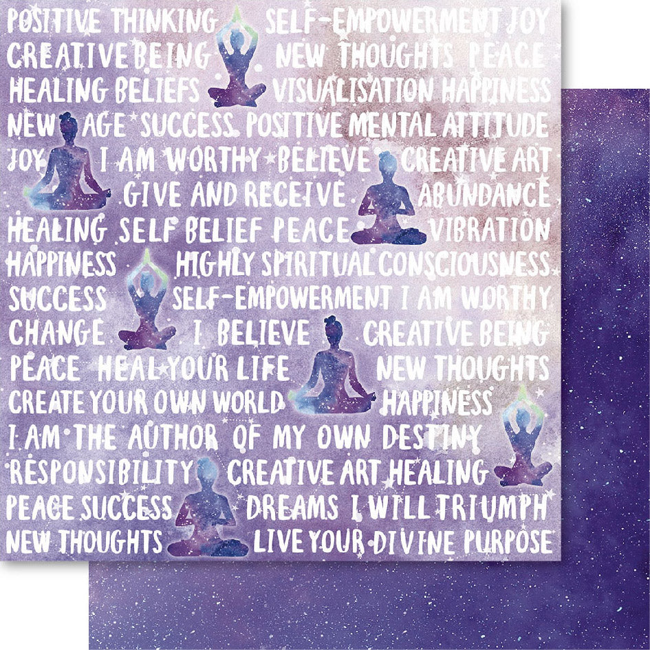 Bella Cosmos MANTRAS 12"X12" Scrapbook Paper Scrapbooksrus