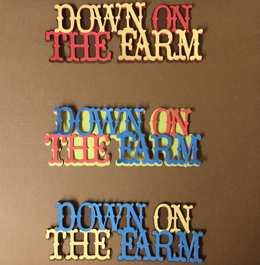 DOWN ON THE FARM Custom Scrapbook Die Cuts Scrapbooksrus 