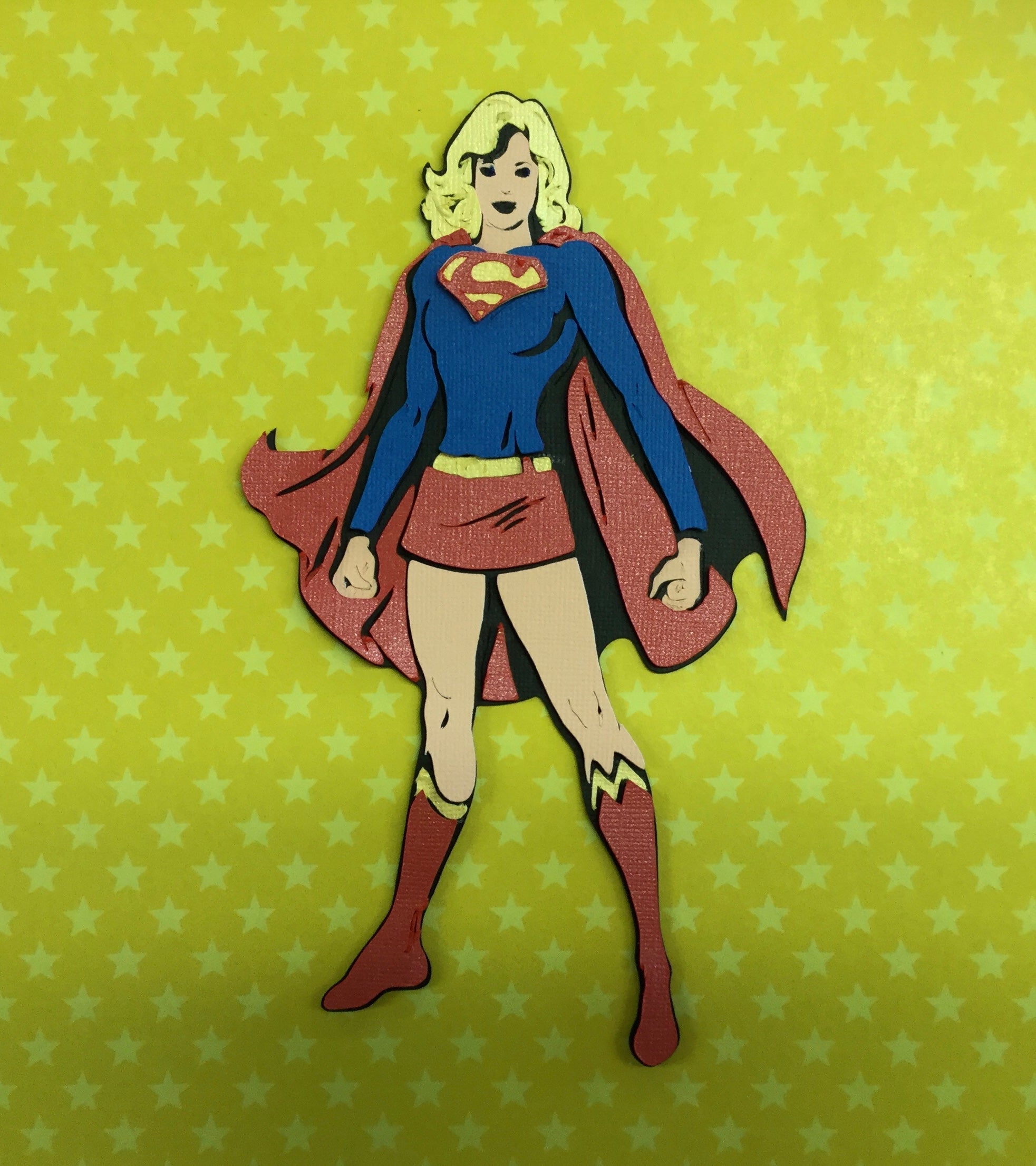 SUPERGIRL Superhero Custom Scrapbook Die Cuts Scrapbooksrus 