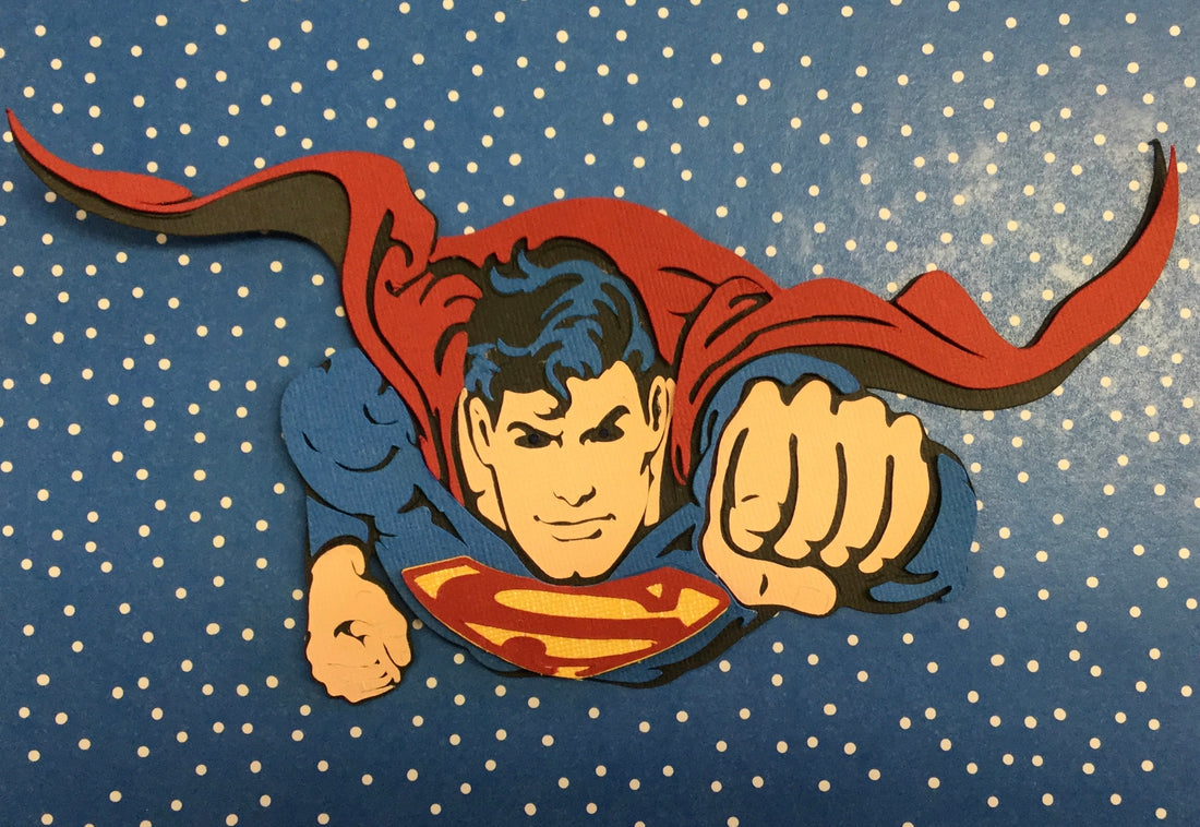 SUPERMAN Superhero Custom Scrapbook Die Cuts Scrapbooksrus 