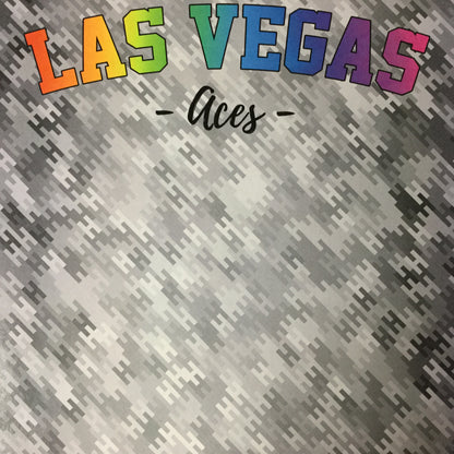 LAS VEGAS ACES Neon 12&quot;X12&quot; Travel Paper Scrapbooksrus 