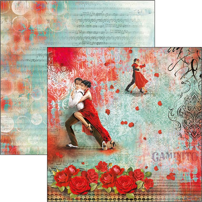 Ciao Bella TANGO Paper Pad 12 Sheets Scrapbooksrus 