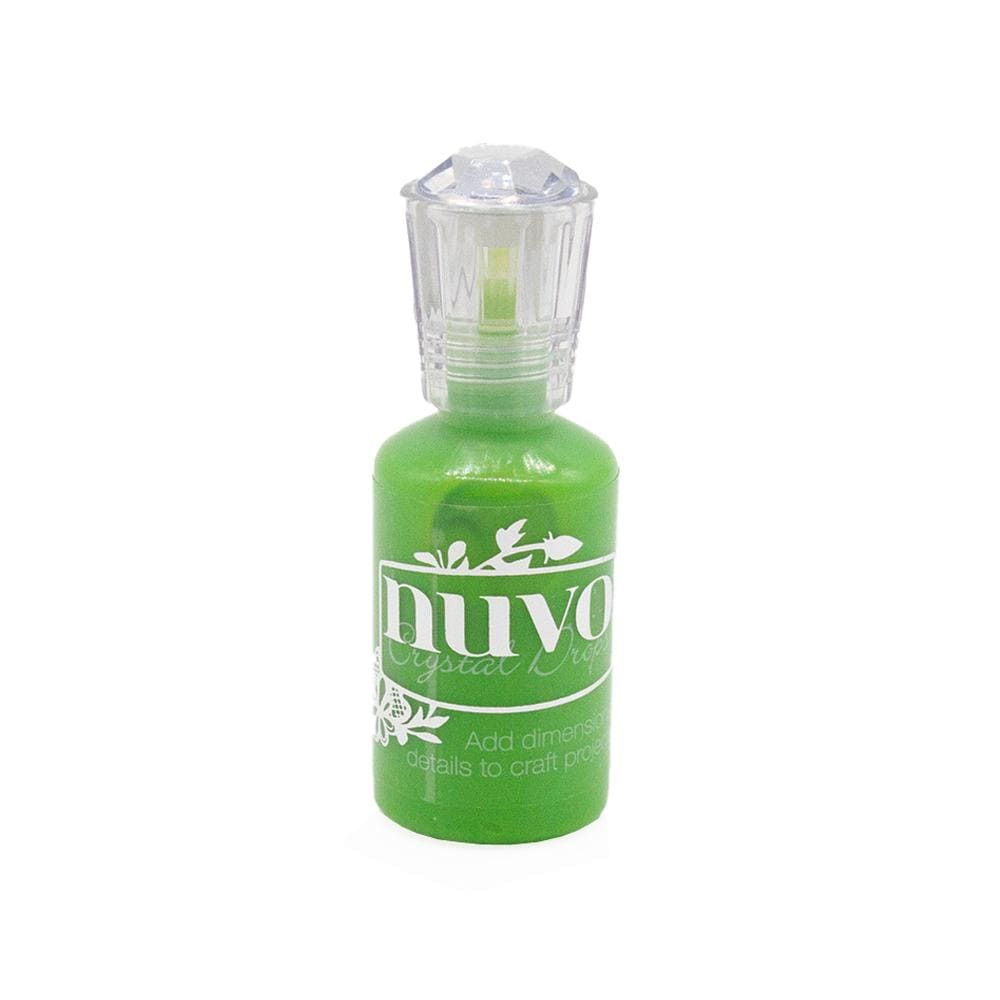 Nuvo Crystal Drops SPRIG OF MISTLETOE Enamel Dots 1oz Scrapbooksrus 