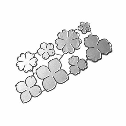 Scrapbooksrus Metal Craft Dies FLOWER PETAL 8pc