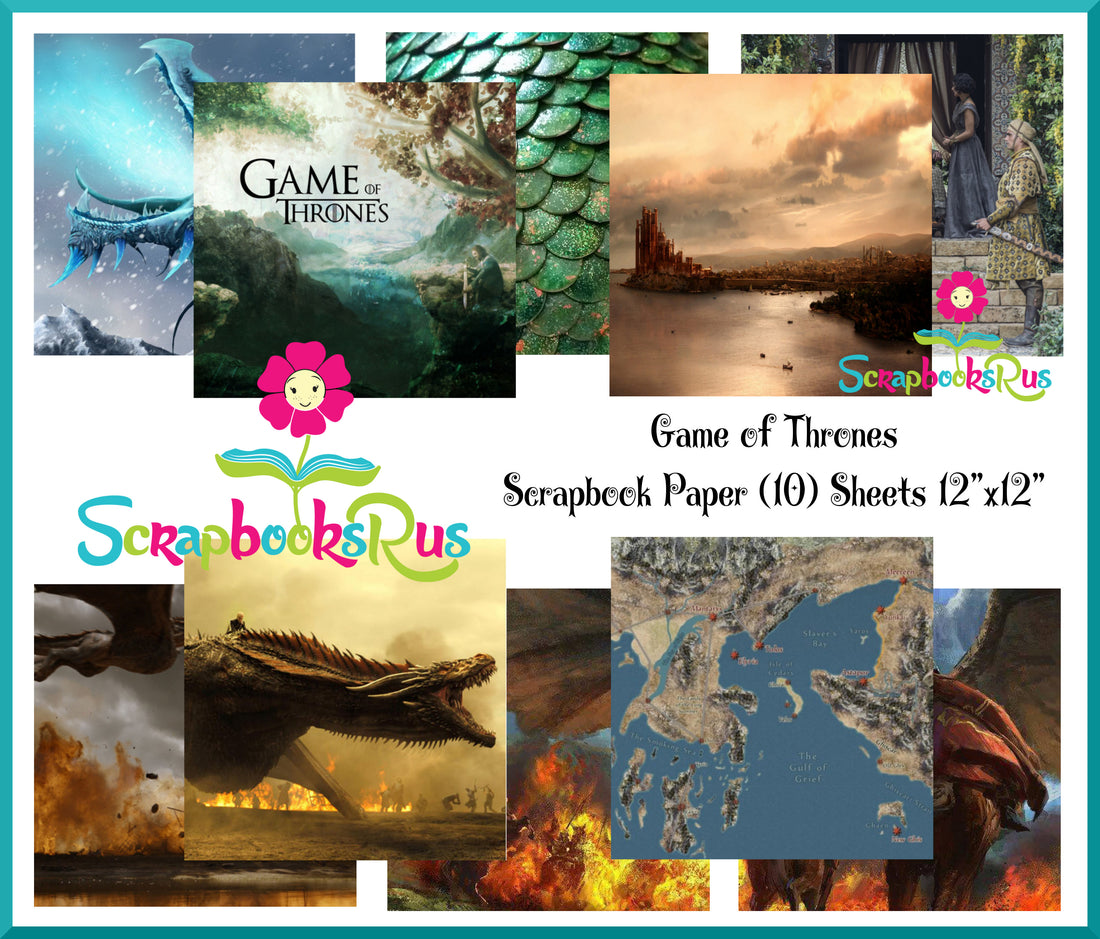 Game of Thrones Scrapbook Paper Scrapbooksrus GOT