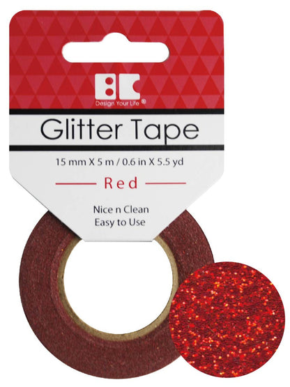 Best Creation GLITTER TAPE BLUE Permanent Washi Tape - Scrapbook Kyandyland