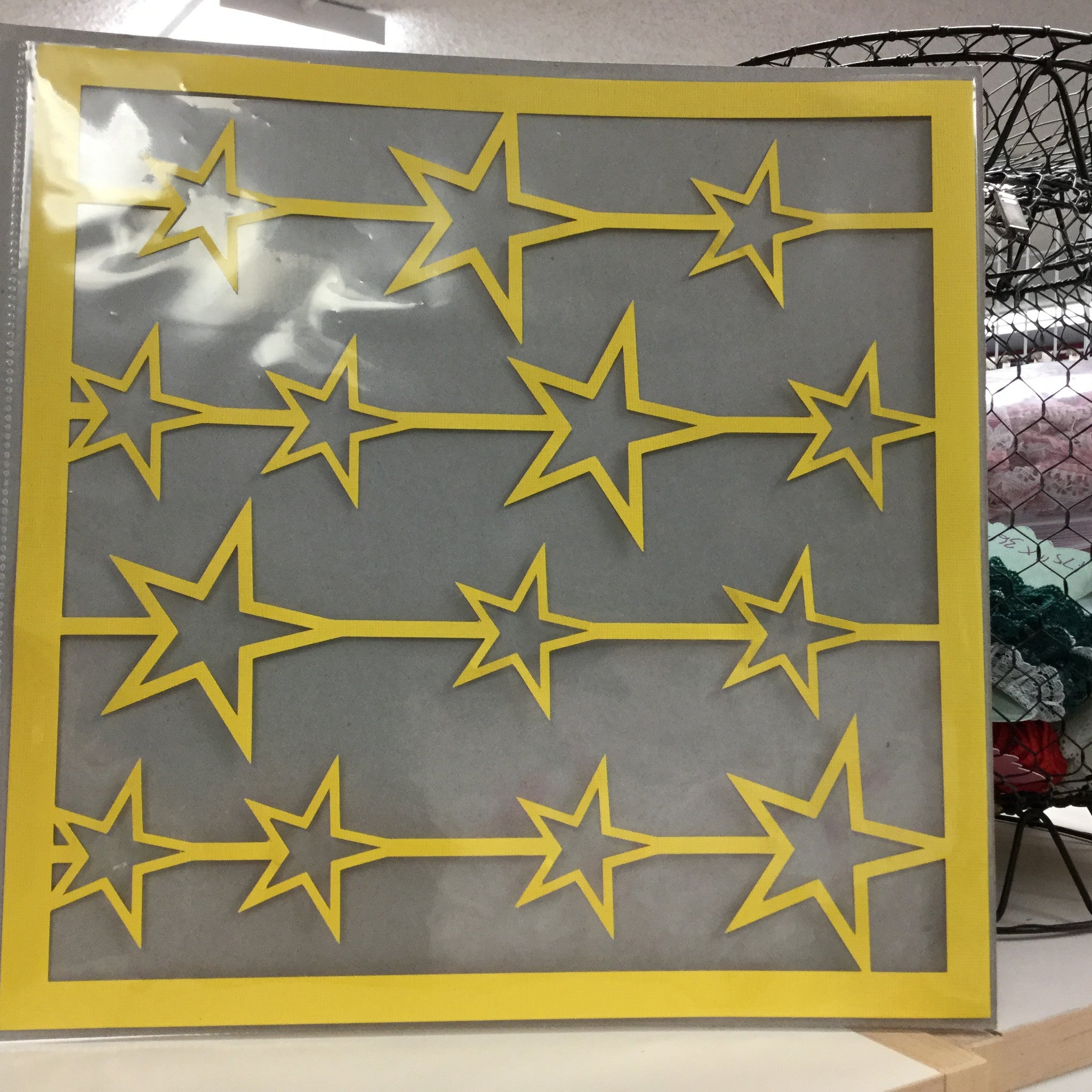 Page Frame STARS 12&quot;x12&quot; Scrapbook Overlay