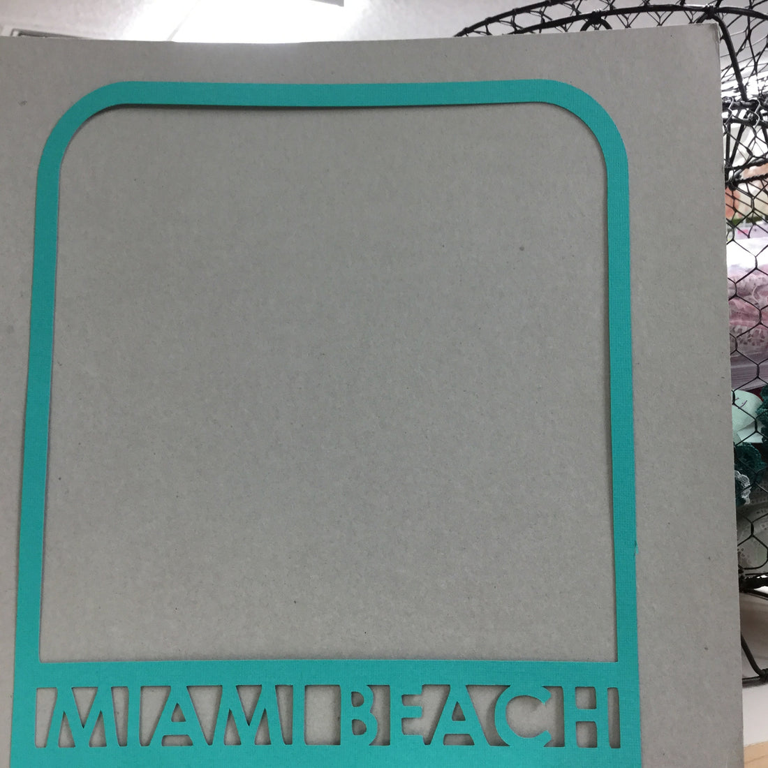 Page Frame MIAMI BEACH 12&quot;x12&quot; Scrapbook Overlay