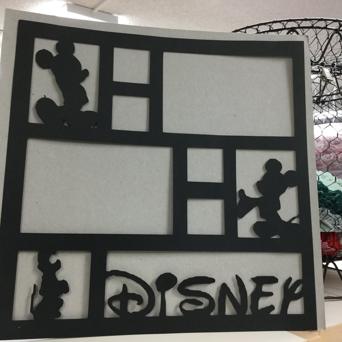 Page Frame DISNEY CHARACTERS 12&quot;x12&quot; Scrapbook Overlay