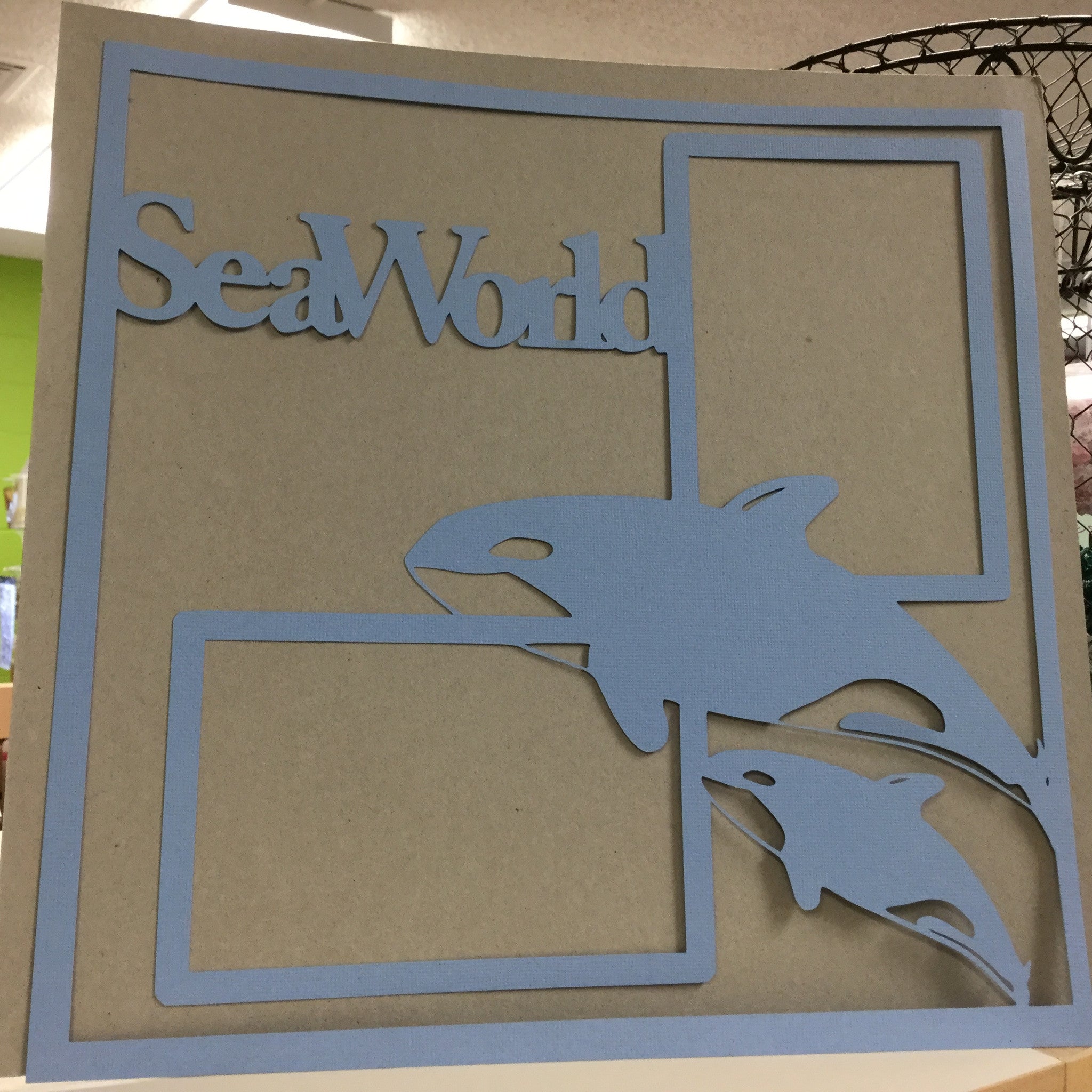 Page Frame SEA WORLD 12&quot;x12&quot; Scrapbook Overlay