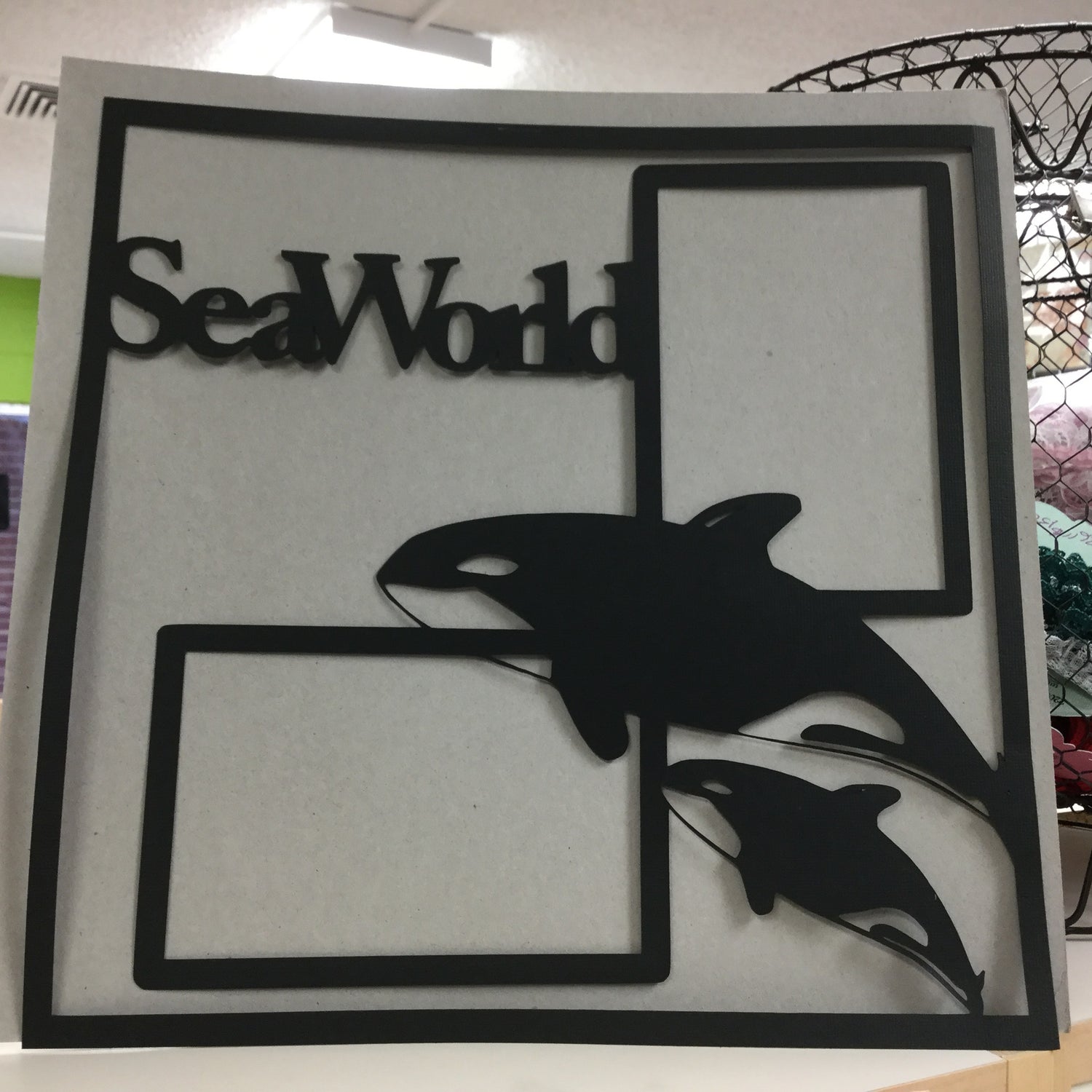 Page Frame SEA WORLD 12&quot;x12&quot; Scrapbook Overlay