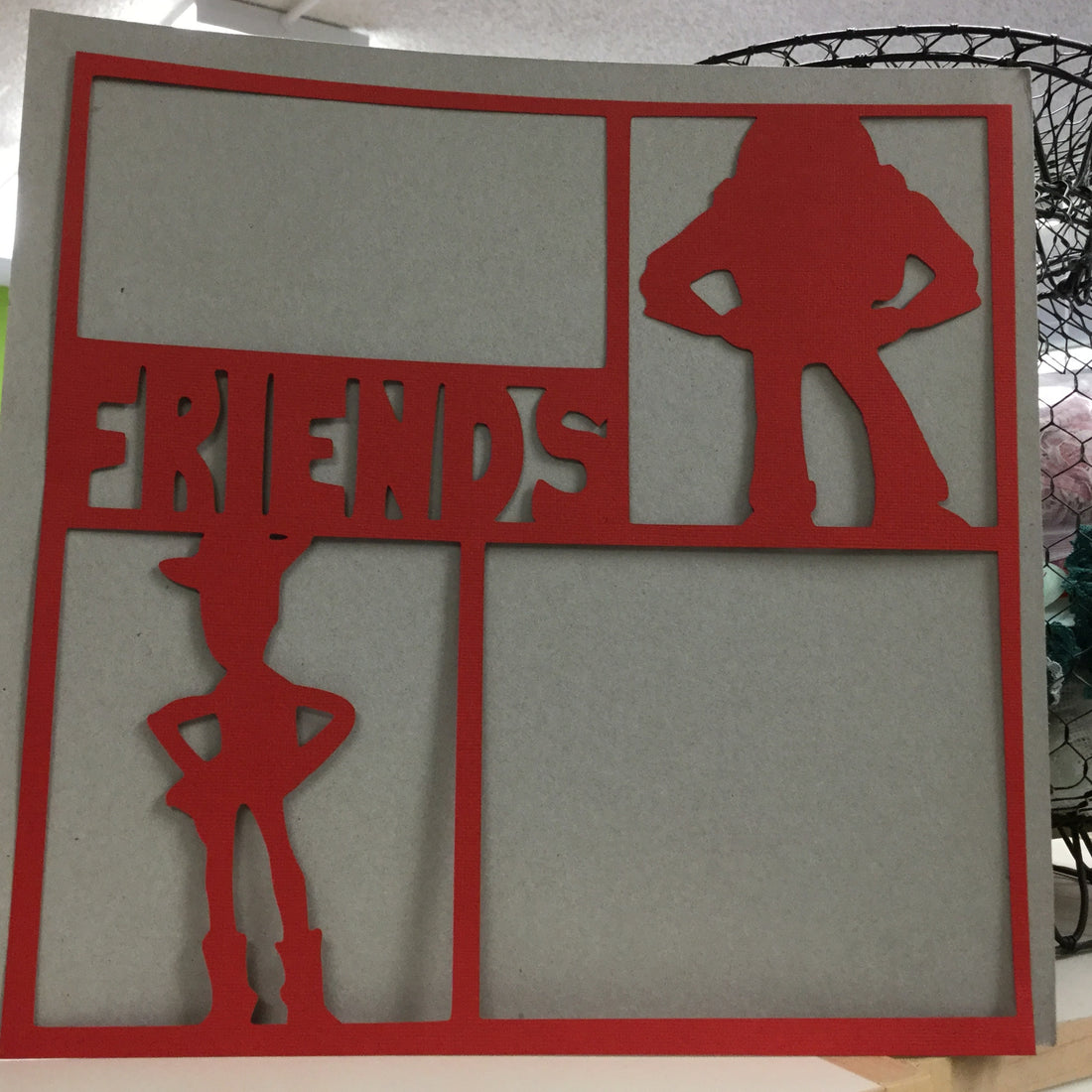 Page Frame TOY STORY Friends 12&quot;x12&quot; Scrapbook Overlay