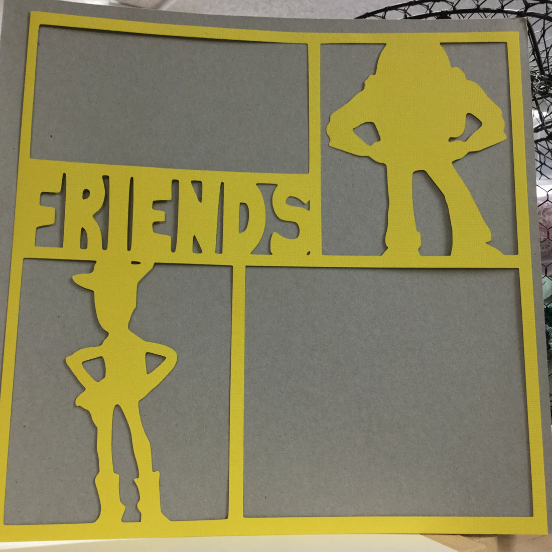 Page Frame TOY STORY Friends 12&quot;x12&quot; Scrapbook Overlay