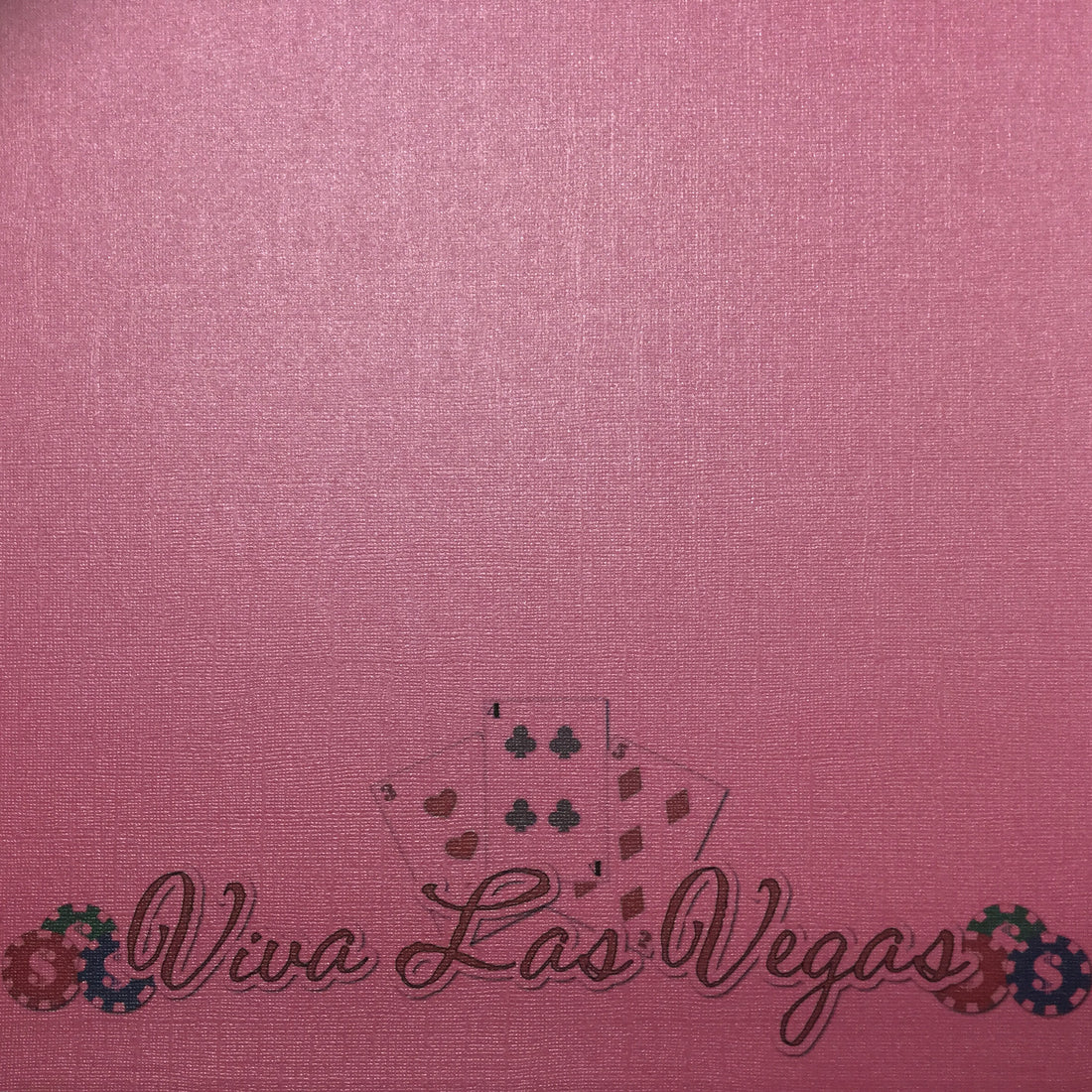 Viva Las Vegas Feather Boa 12&quot;X12&quot; Scrapbook Bling Paper