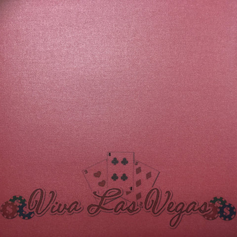 Viva Las Vegas Lip Gloss 12"X12" Scrapbook Bling Paper
